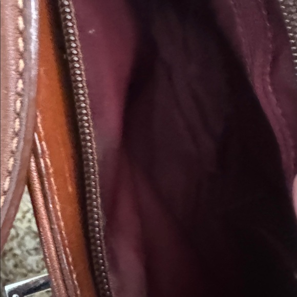 Cole Haan Rich Brown Leather Shoulder Bag - Picture 10 of 10